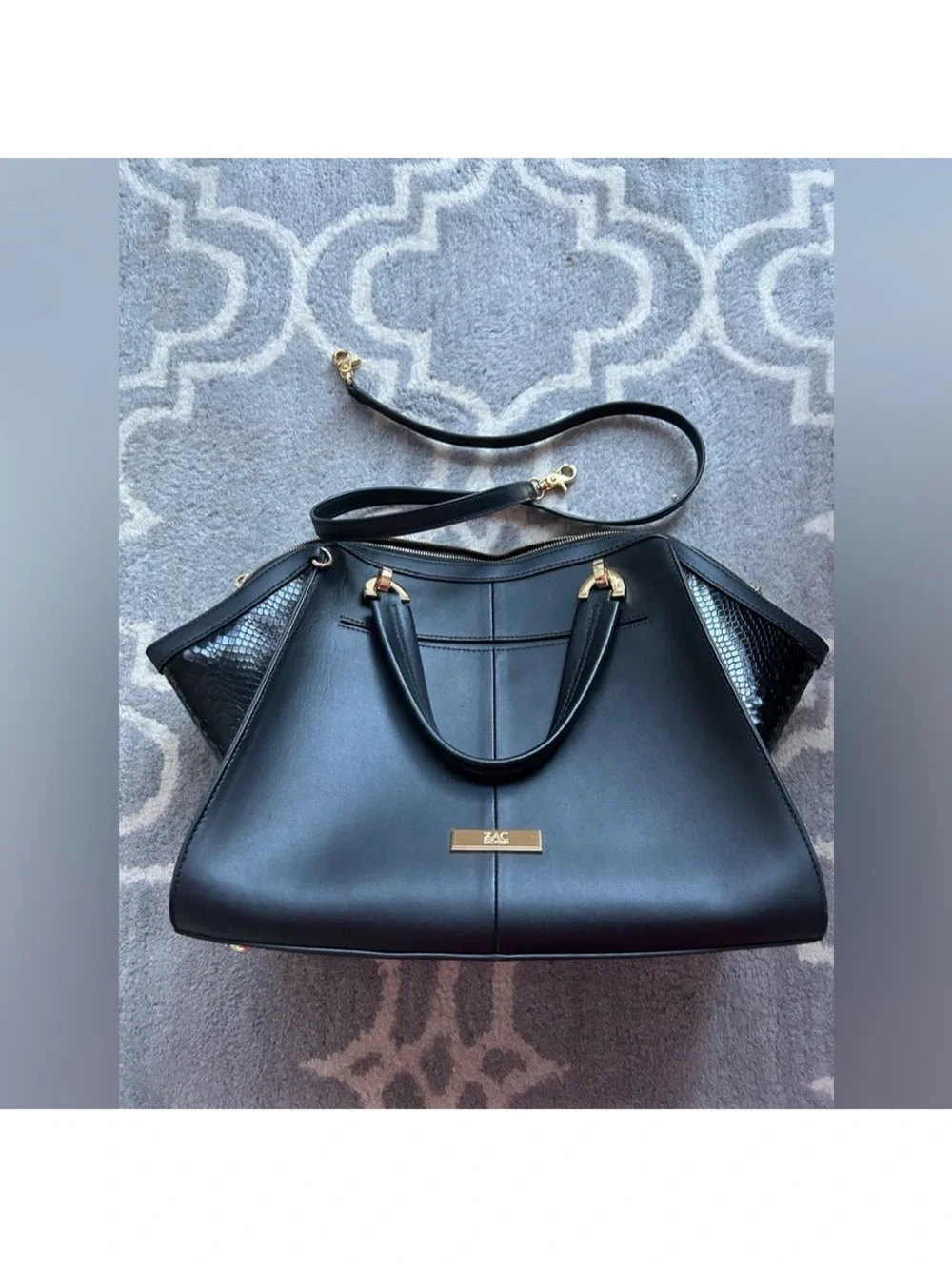 Zac Posen Black Large Bag